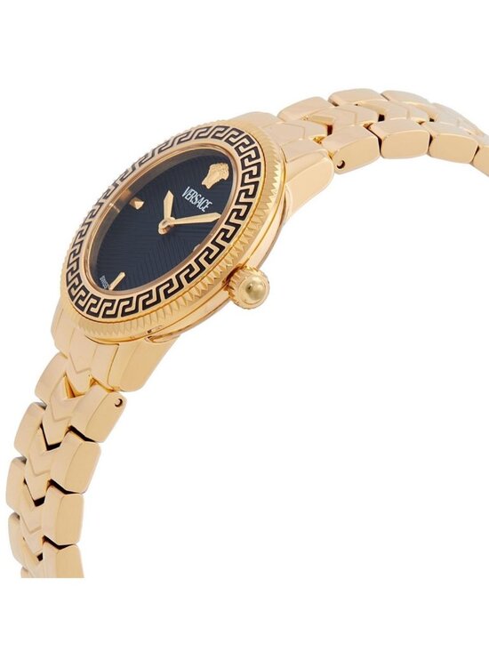 NWT Versace V-Icon Quartz Black Dial Ladies Watch